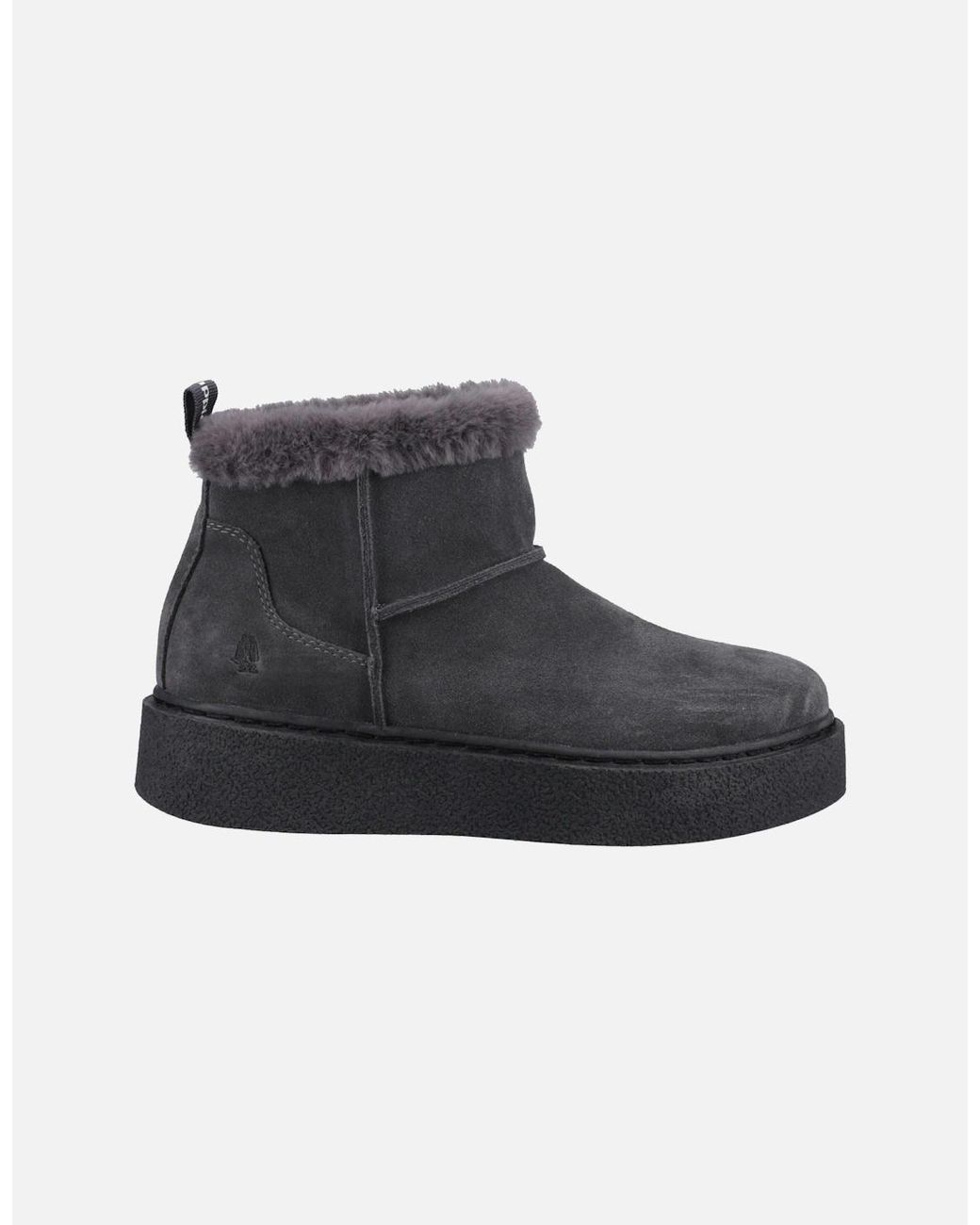 Hush Puppies Black Becca Suede Charcoal Winter Ankle Boots