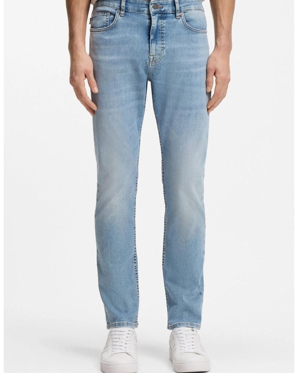 Boss Blue Boss Delaware Soft Motion Slim Fit Jeans Light