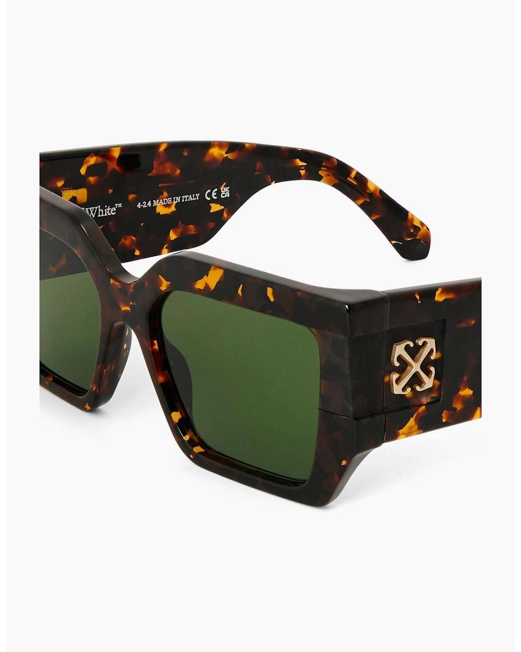 Off-White c/o Virgil Abloh Green Off Dover Sunglasses for men