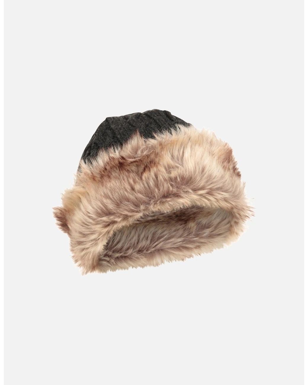 Mountain Warehouse Gray Ladies Faux Fur Winter Hat