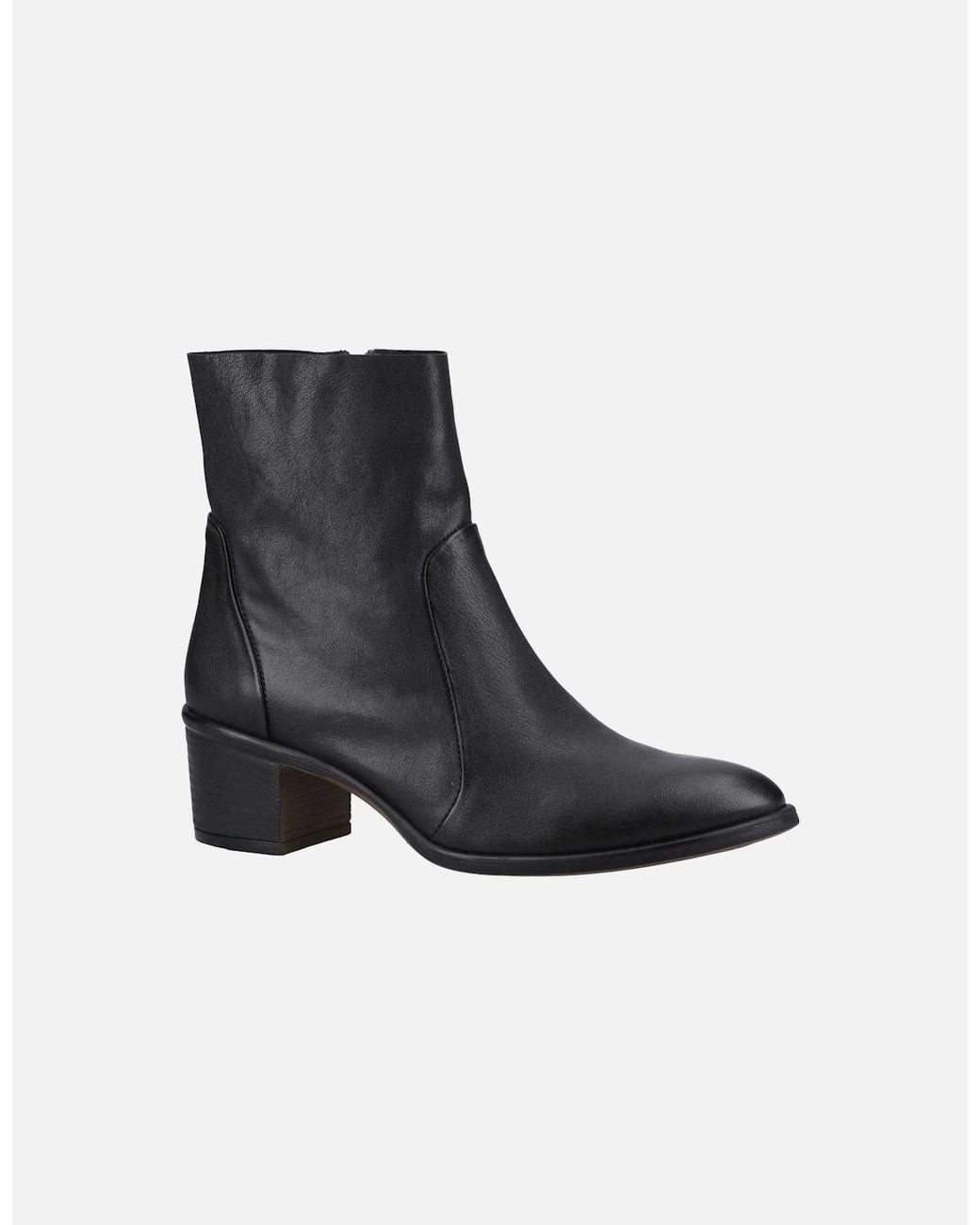 Hush Puppies Black Winona Leather Boots