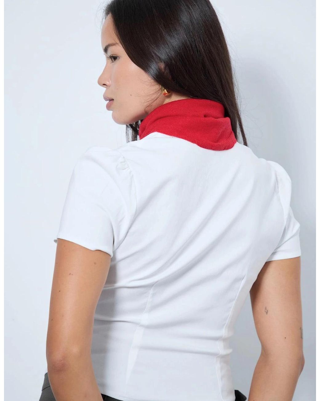 No Emotions UK Red Alma Neck Scarf