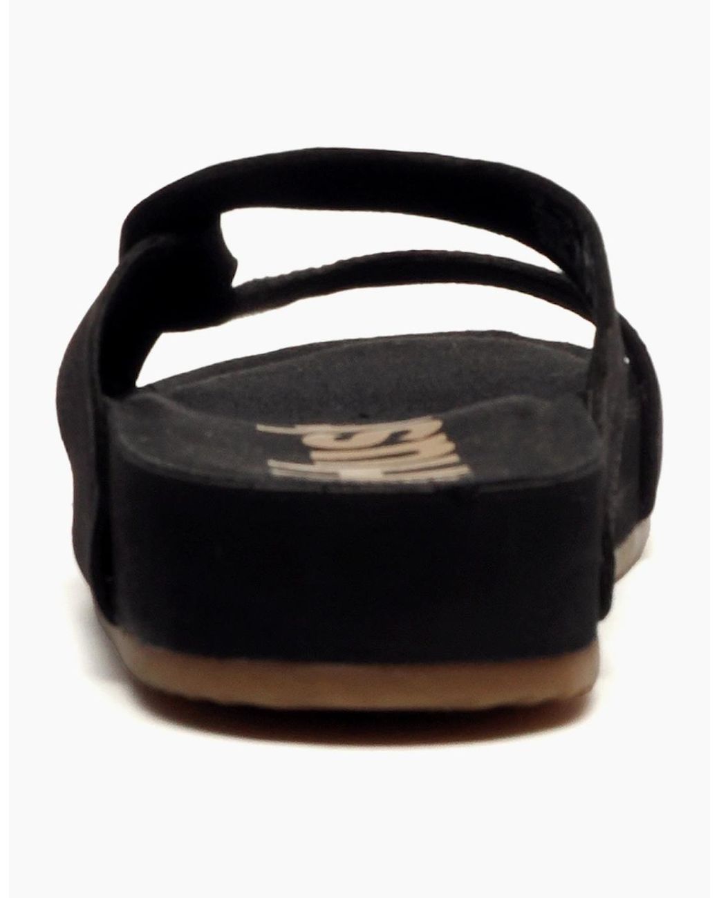 Hush Puppies Black Mylah Leather Sandals
