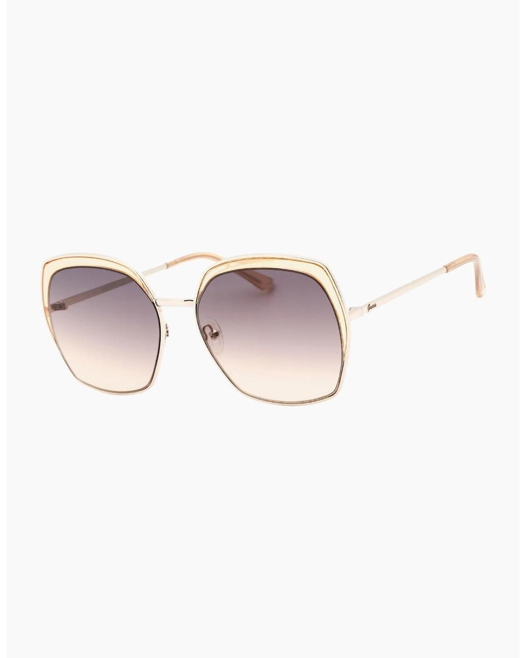 Guess Pink Octagonal Sunglasses