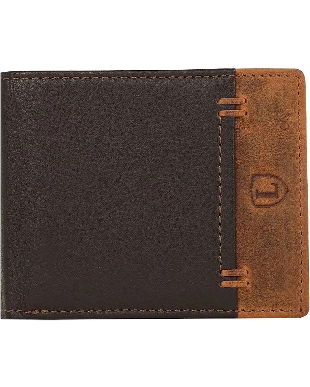 Lakeland Leather Black Stitch Bi Fold Wallet