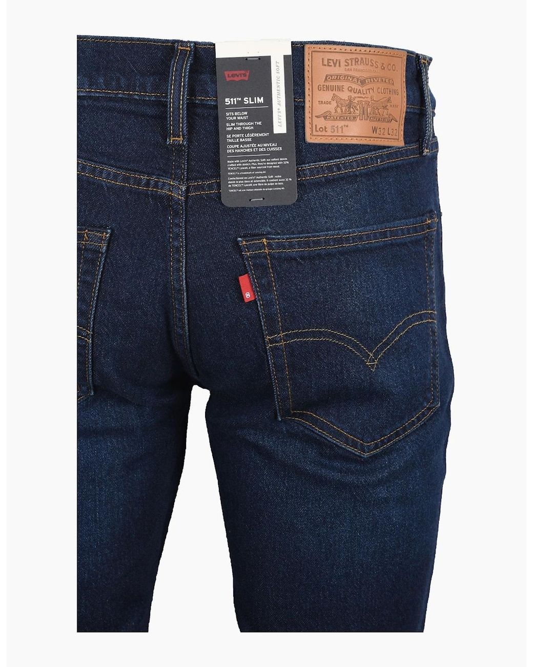 Levi's Blue Levi's 511 Slim Jeans 'Free As A Bird' Dark Denim for men