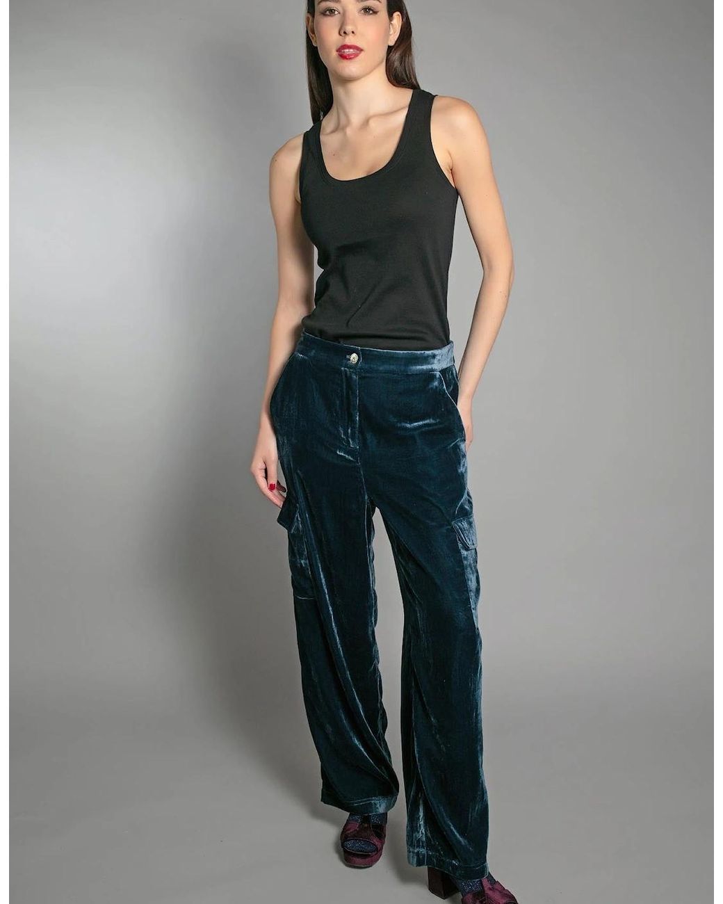 Nooki Design Blue Tori Cargo Trouser