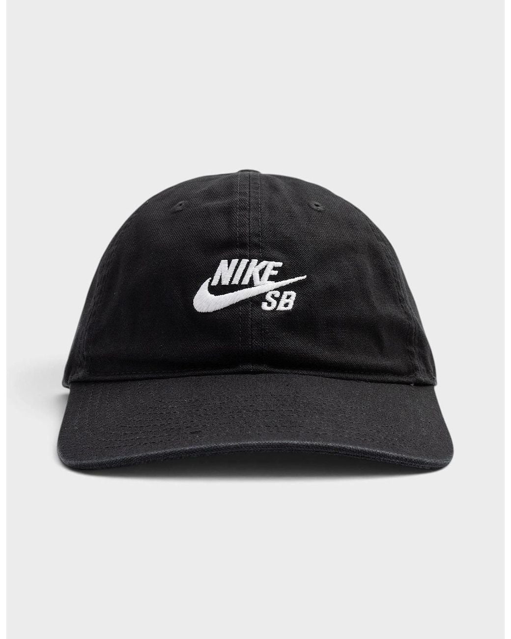 Nike Black Logo Sb Club Unstructured Skate Cap for men