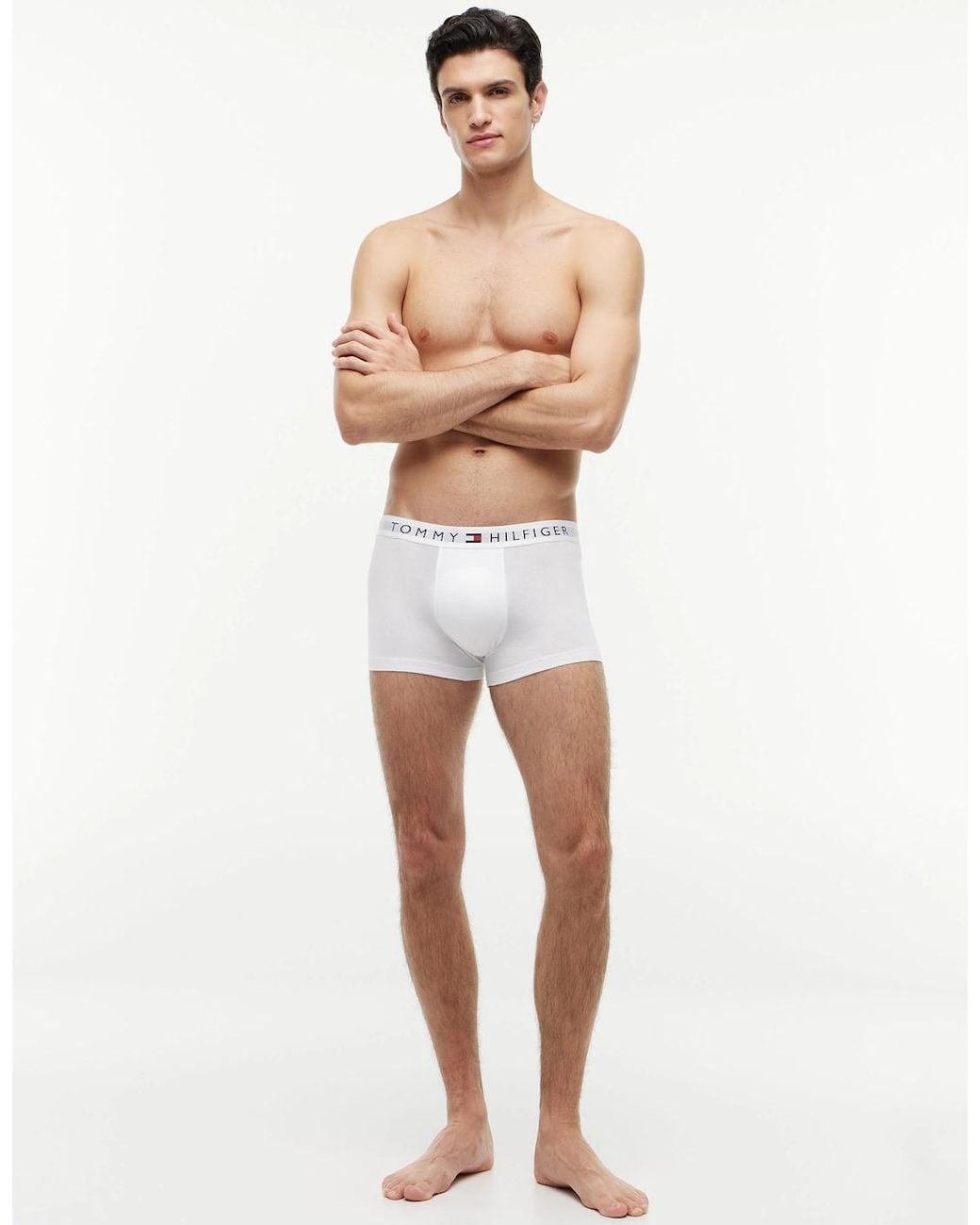 Tommy Hilfiger Gray 3 Pack Waistband Trunks for men