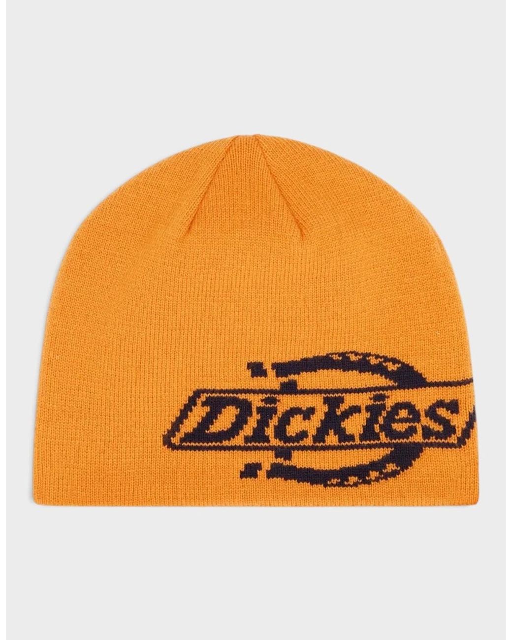 Dickies Orange Summerdale Logo Beanie for men