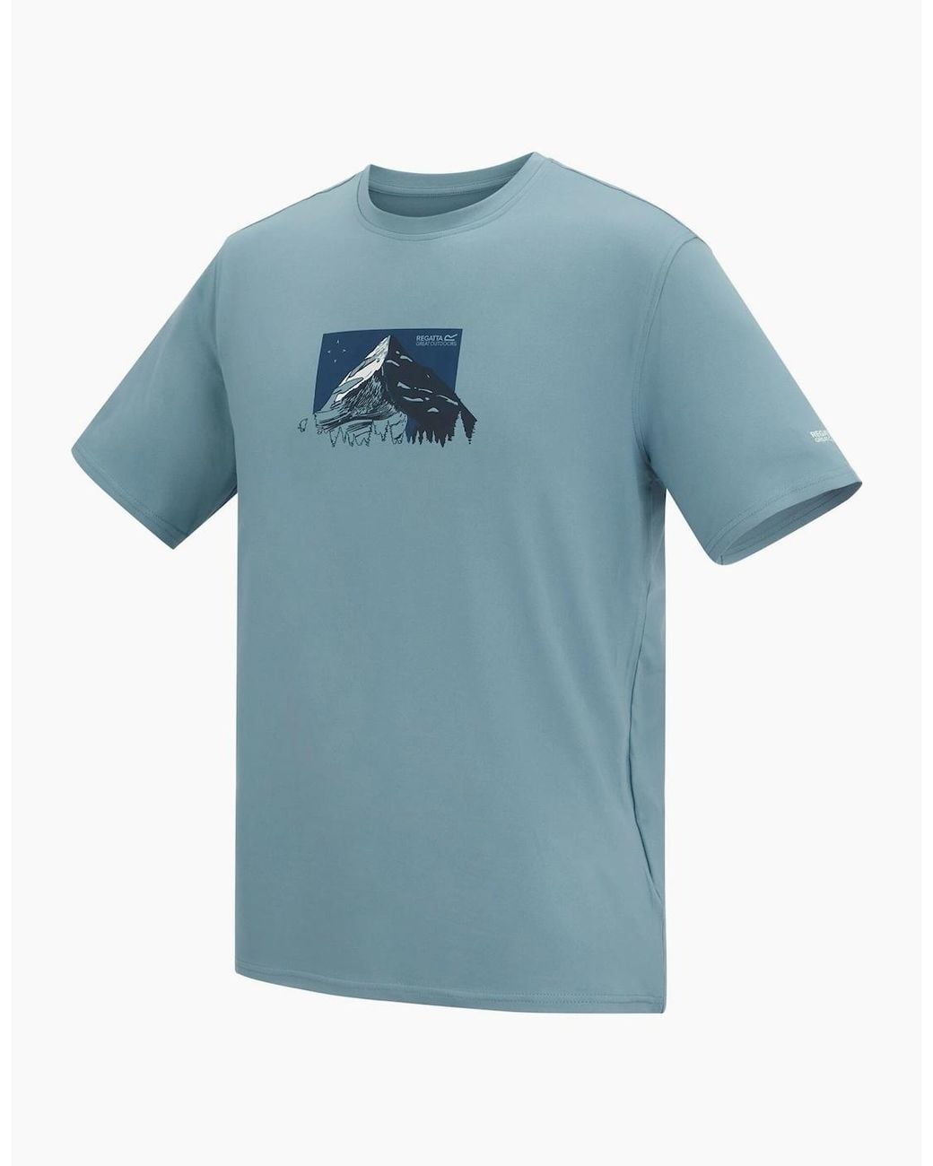 Regatta Blue Fingal Mountain Range T-Shirt for men
