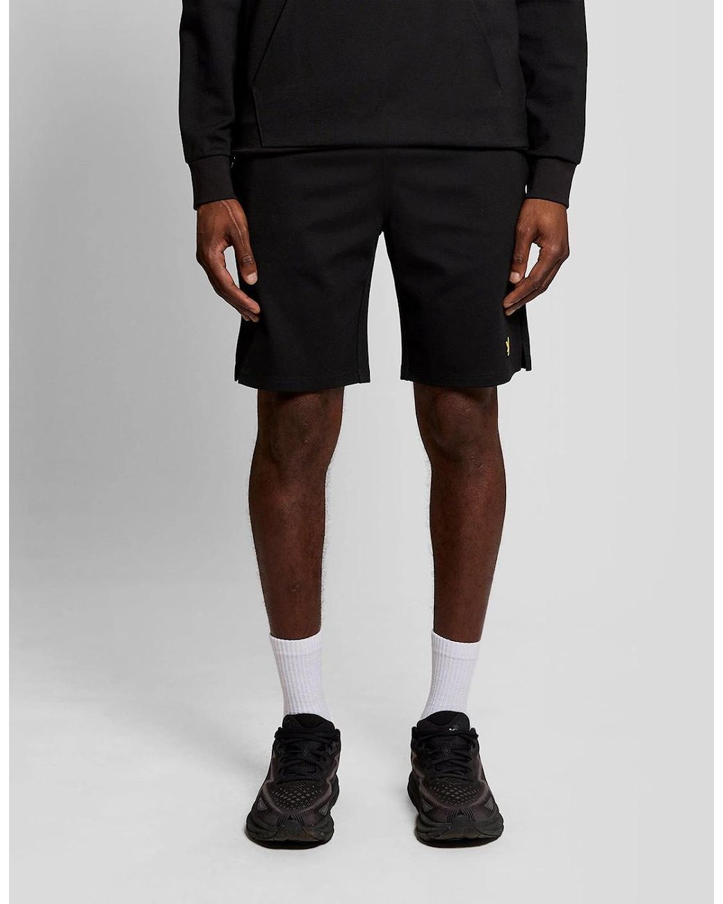 Lyle & Scott Black Sports Lightweight Sweat Shorts for men