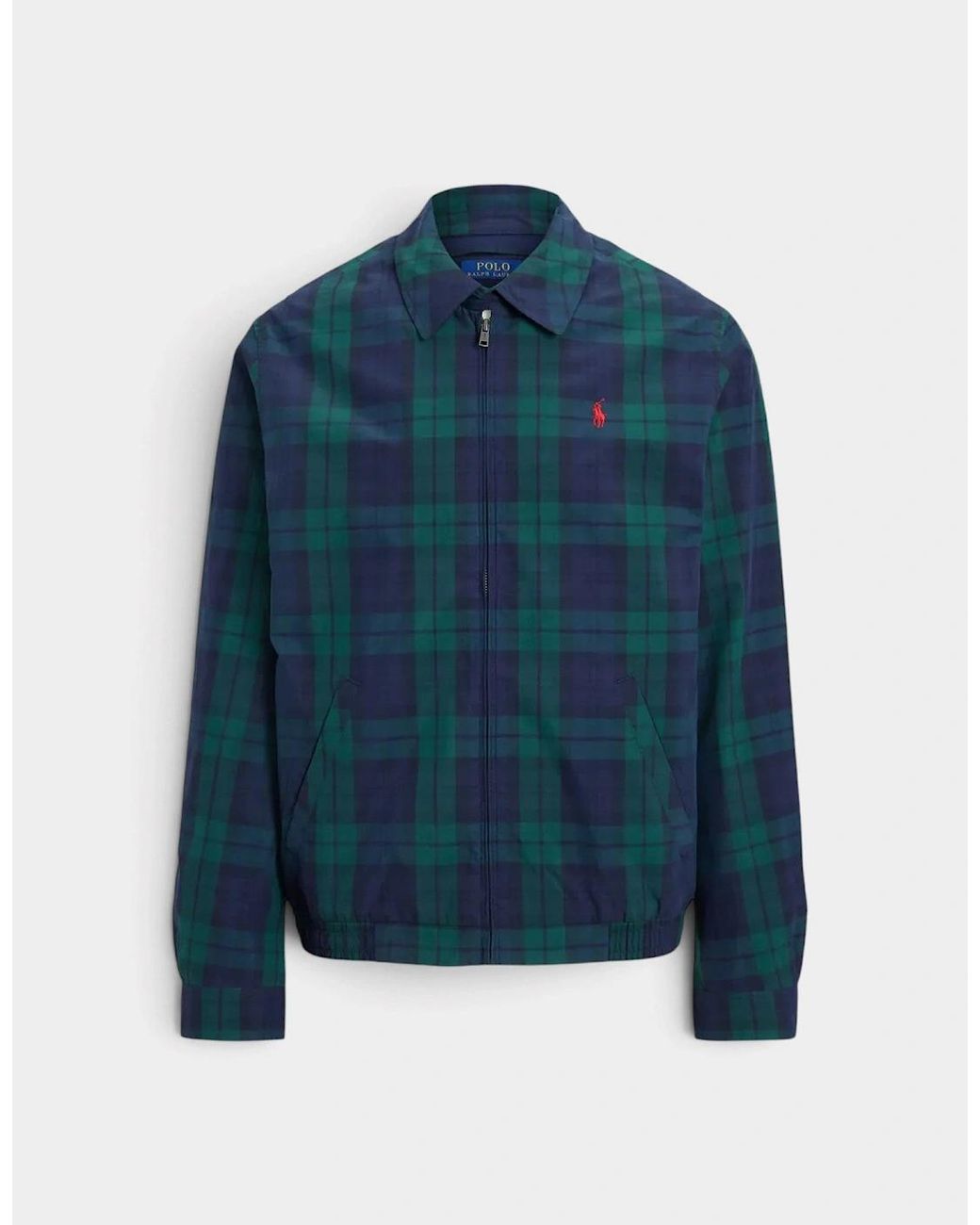 Ralph Lauren Blue Blackwatch Plaid Jacket for men
