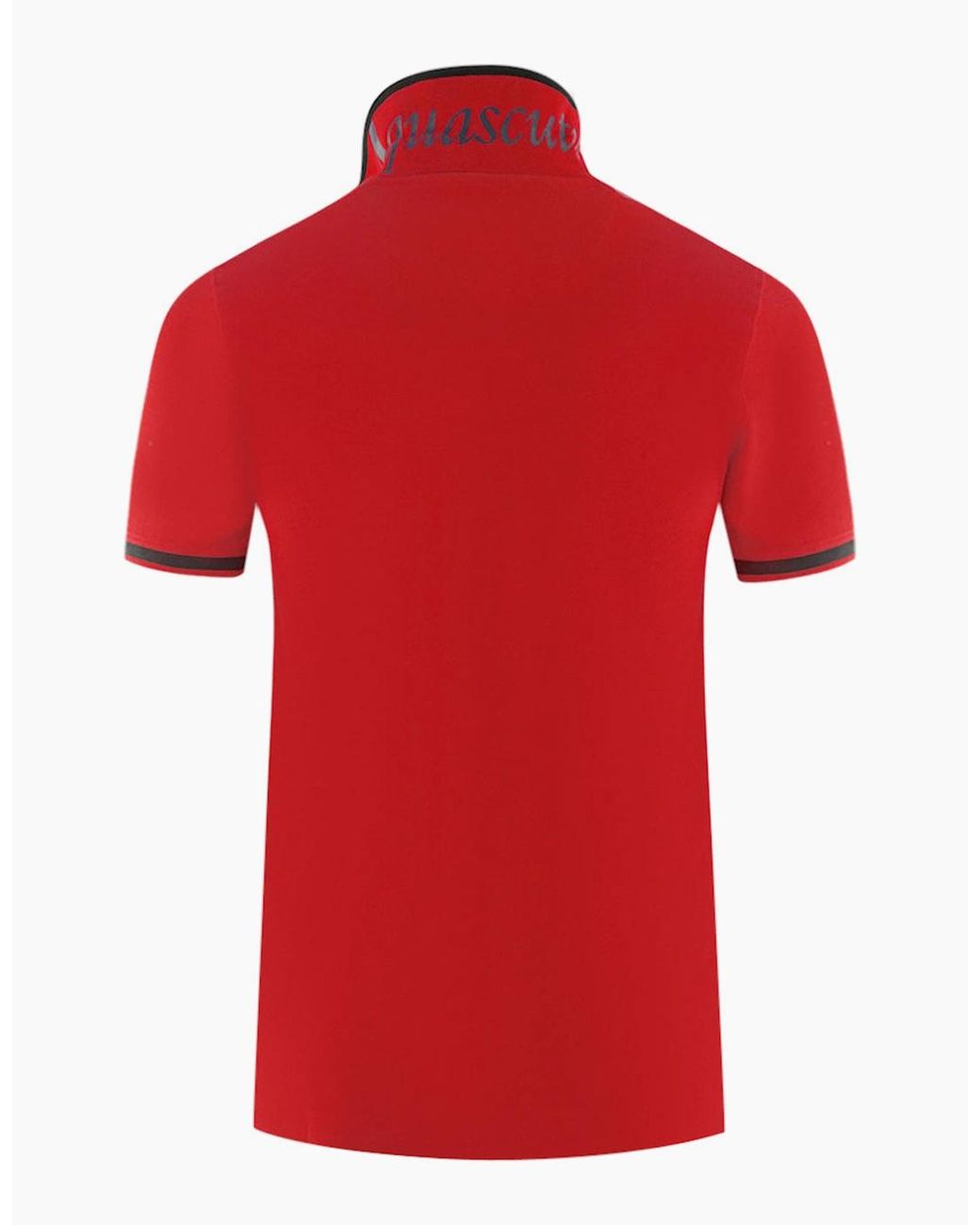 Aquascutum Red Tipped Aldis Polo Shirt for men