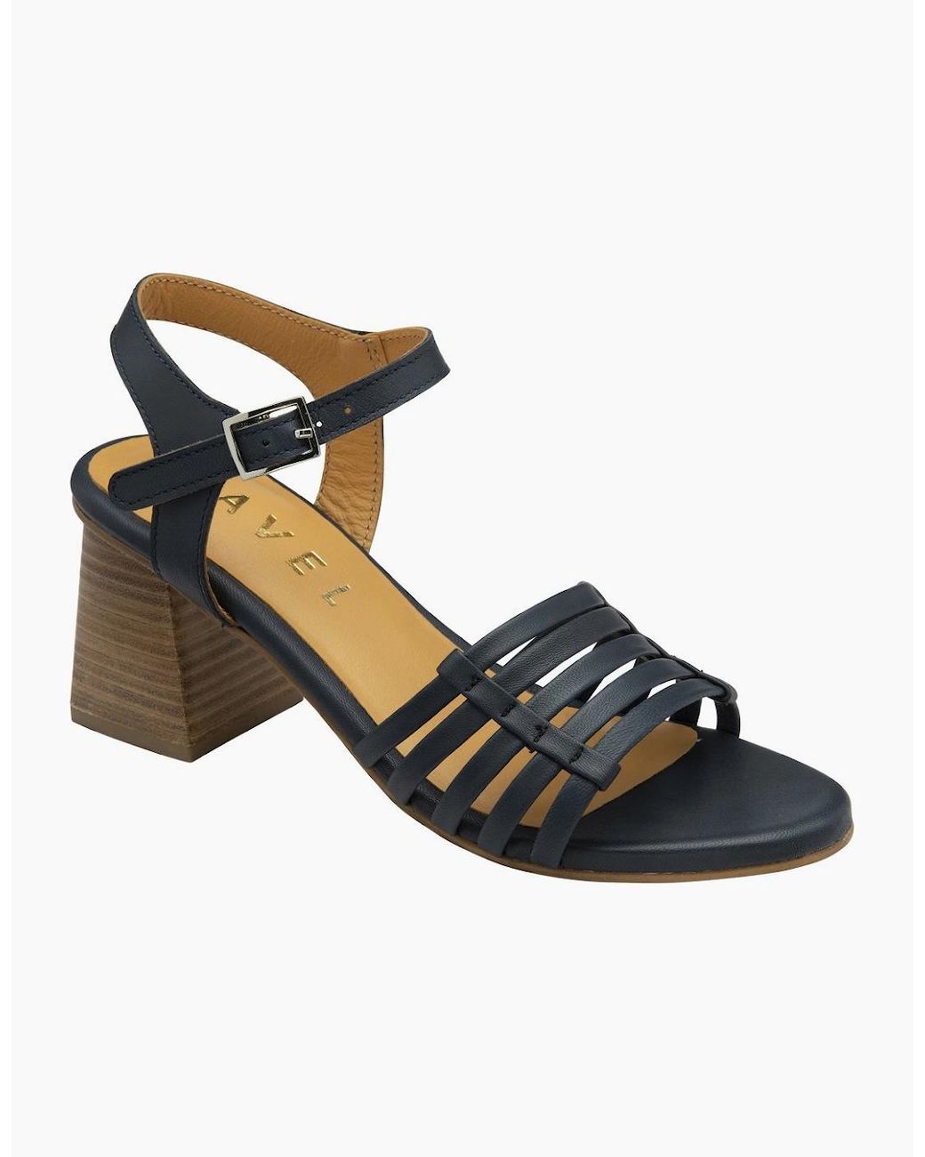Ravel Black Kiplin Heeled Sandals