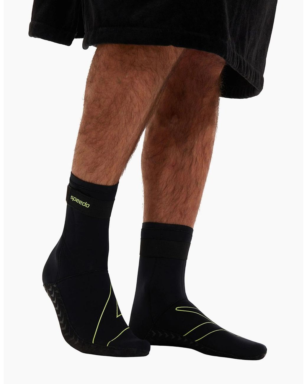 Speedo Brown Adult Touch Fastening Pool Socks