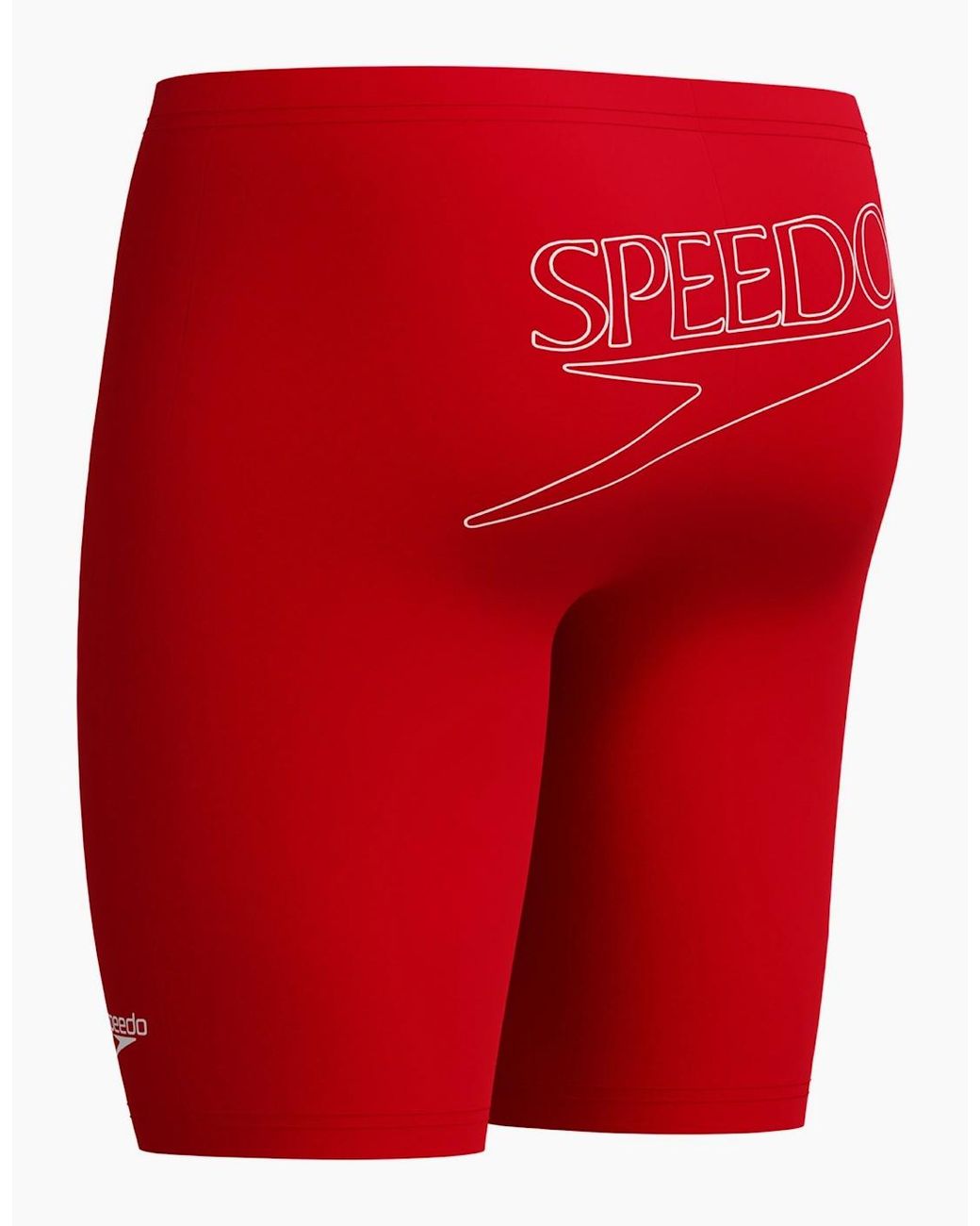 Speedo Red Logo Endurance+ Jammer Shorts for men