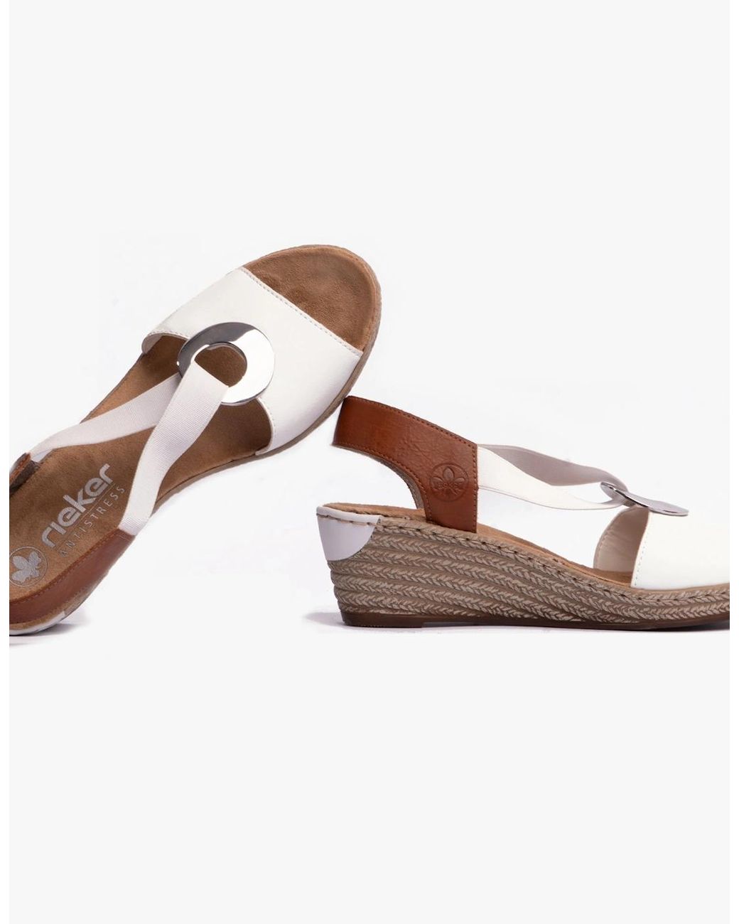 Rieker Brown 624H6-81 Sandals