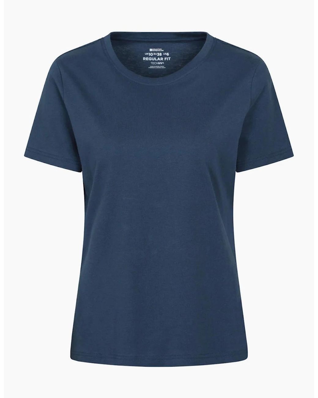 Mountain Warehouse Blue Ladies Three Peaks Graphic Back Print T-Shirt