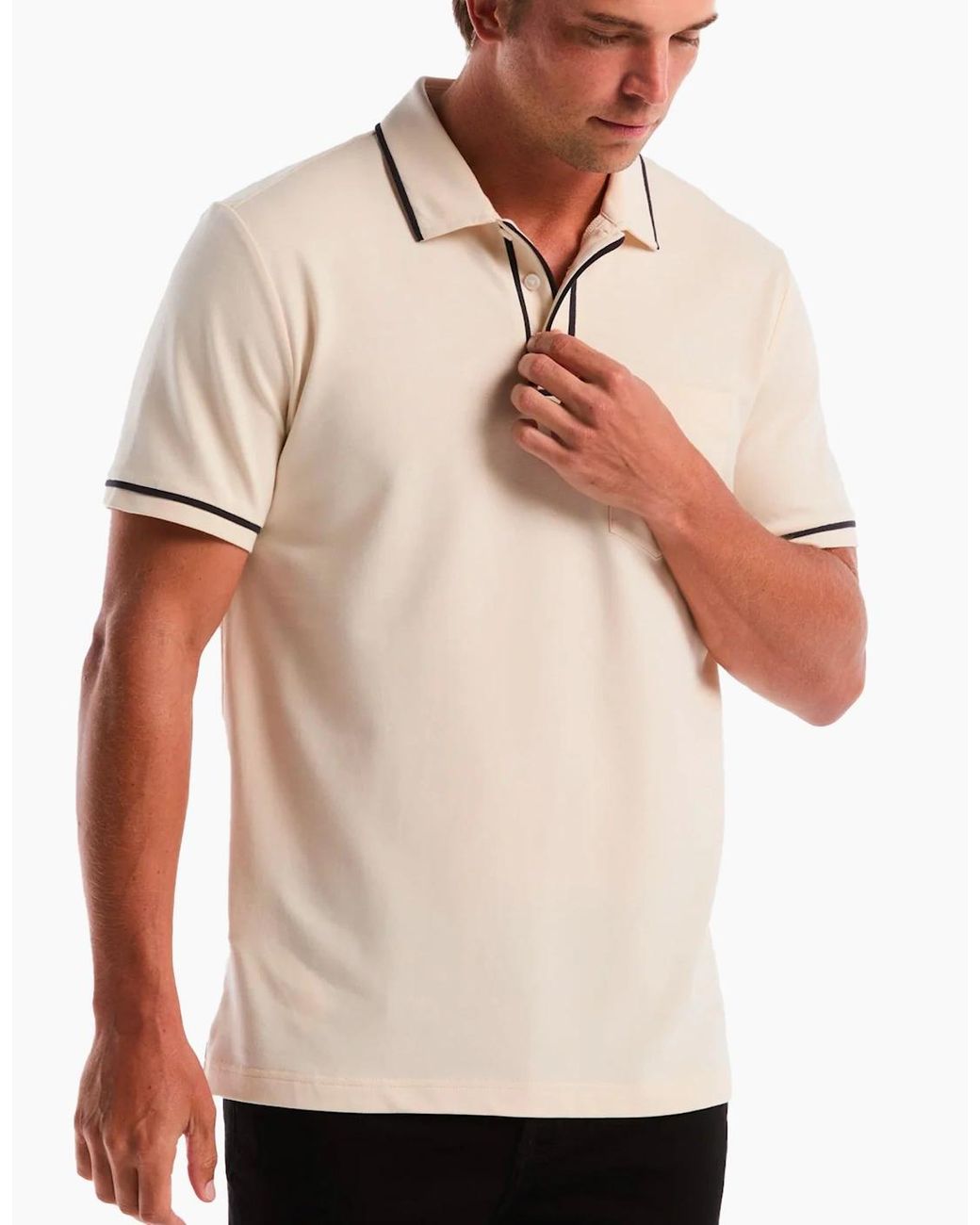 Original Penguin Natural Core Pique Earl Polo Birch for men