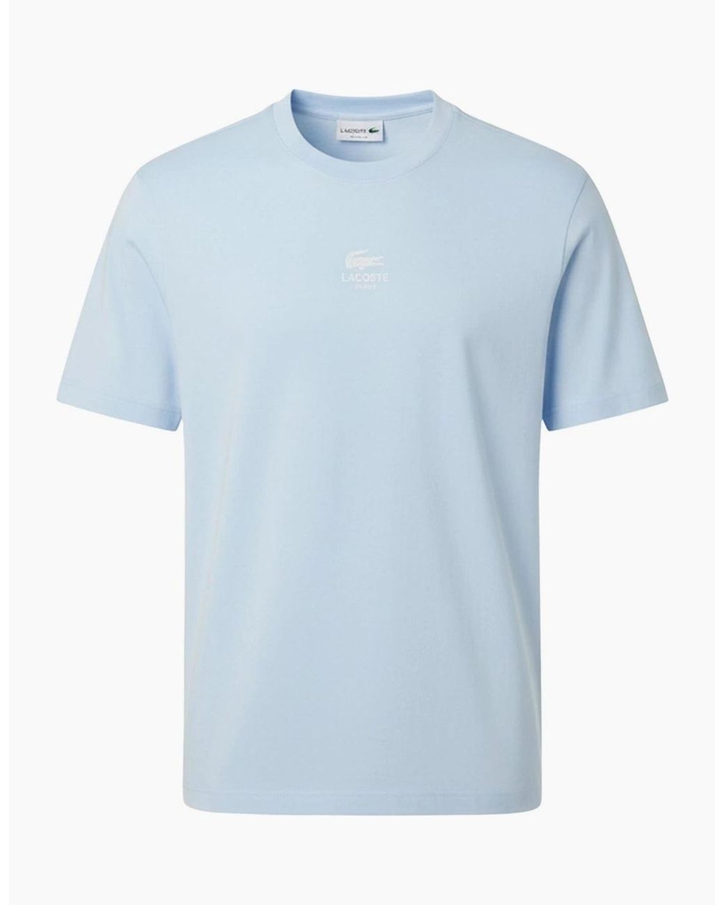 Lacoste Blue Print Cotton T Shirt for men
