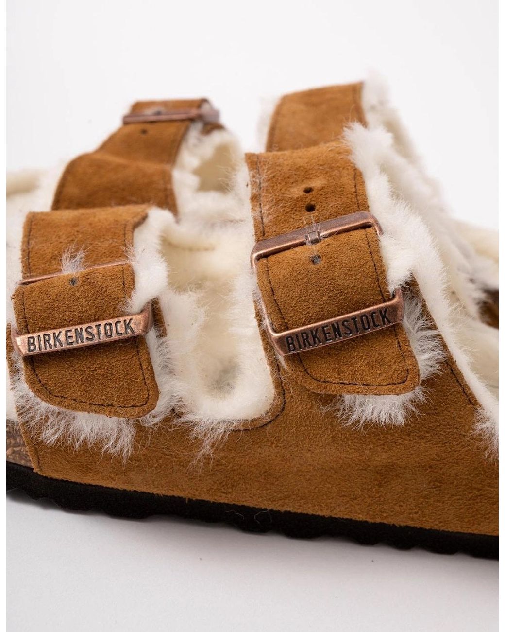 Birkenstock Arizona Brown Vl Shearling Sandals