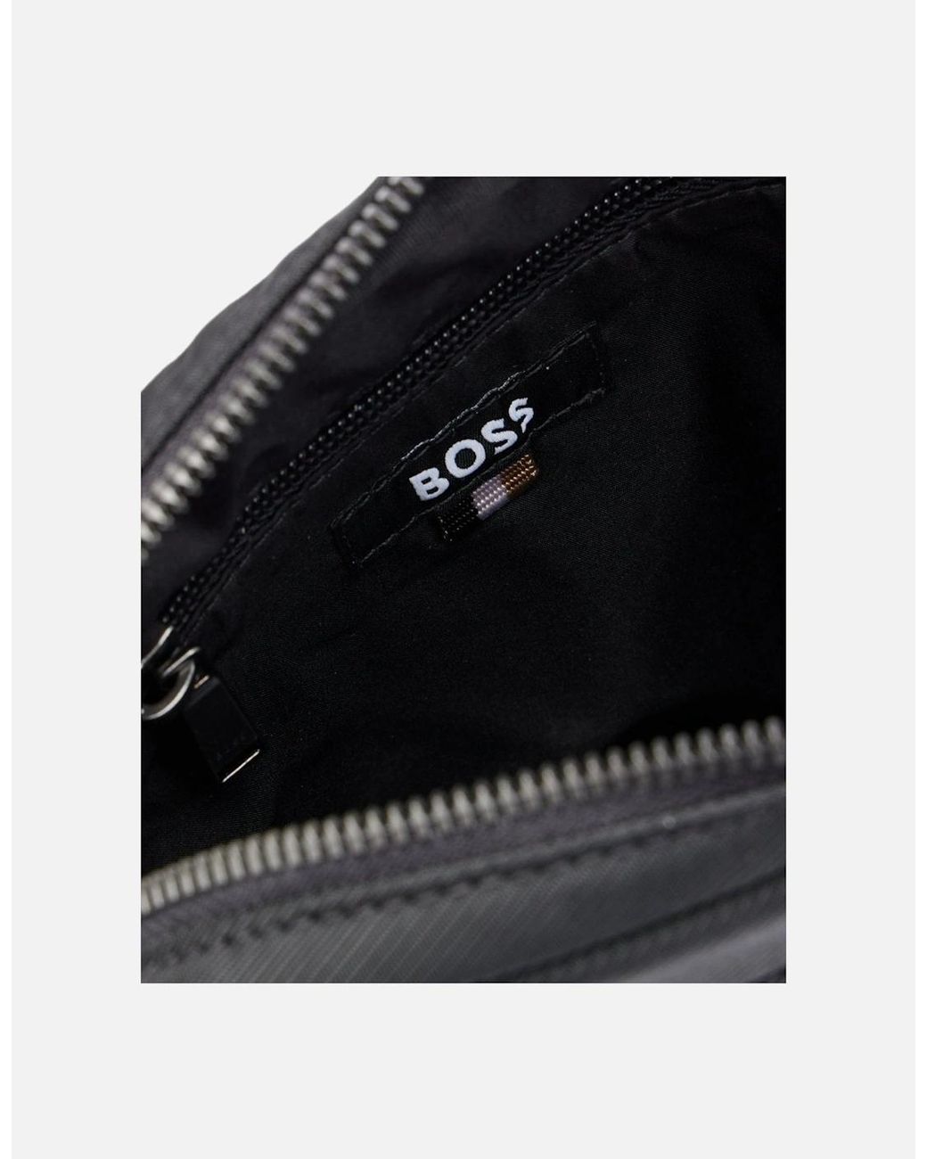 Boss Black Boss Catch 3.0 Textured Crossbody Bag With Logo for men