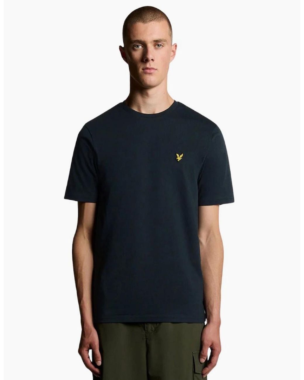 Lyle & Scott Black Lyle & Scott Plain T-Shirt Dark for men