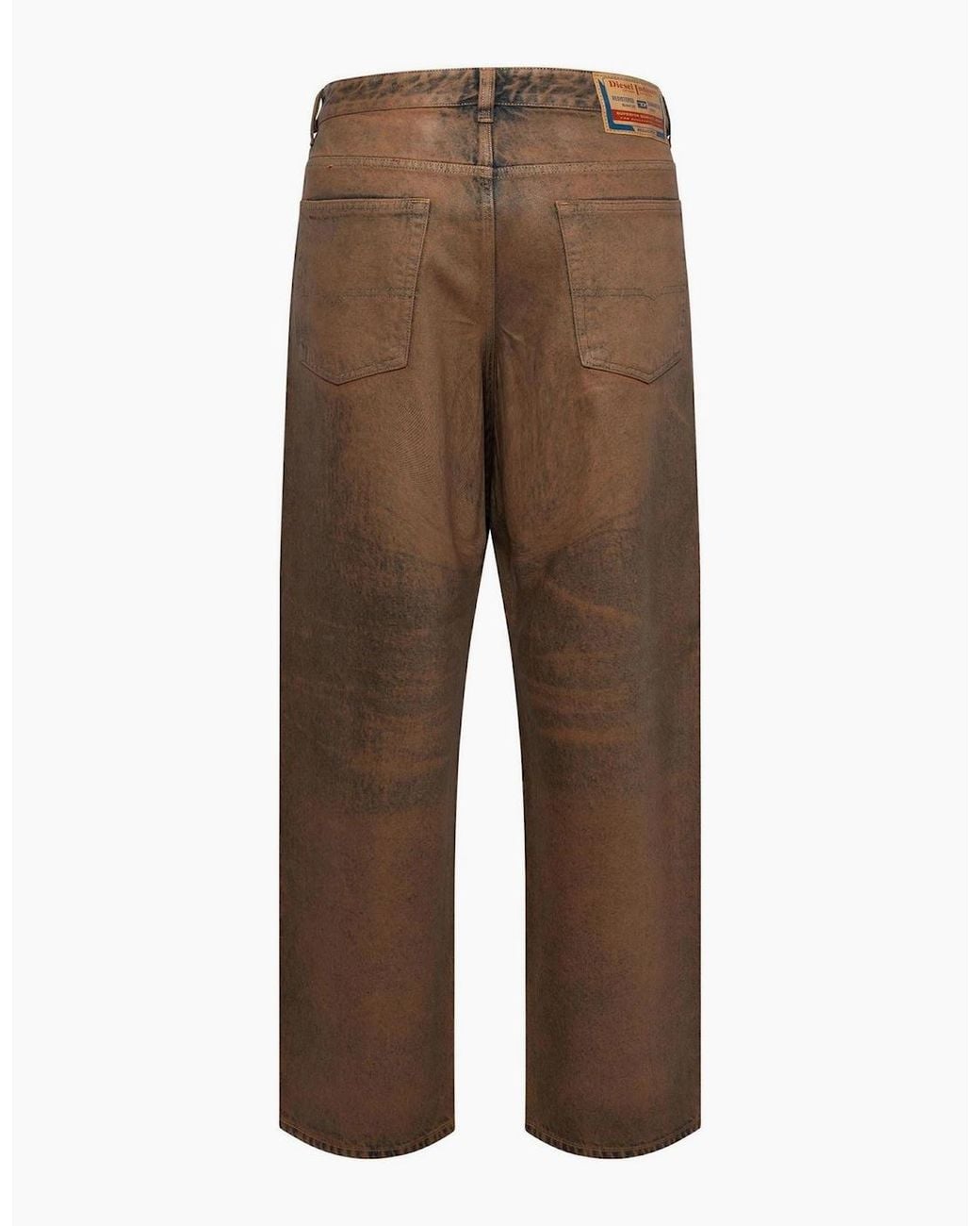 DIESEL Brown 2001 D Macro Wide Leg Jeans for men