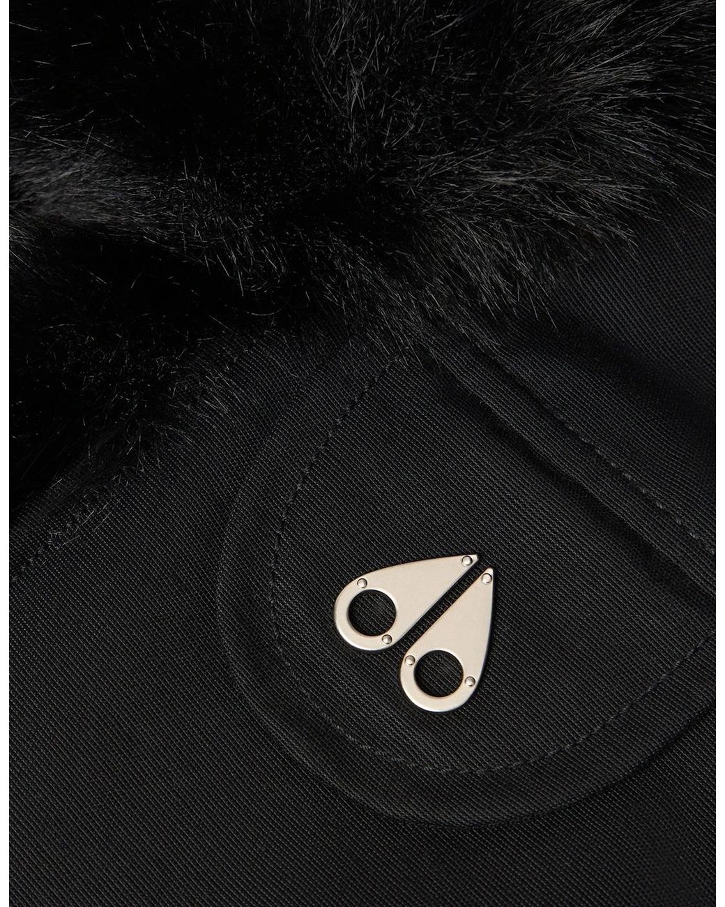 Moose Knuckles Black Original Trapper Hat for men