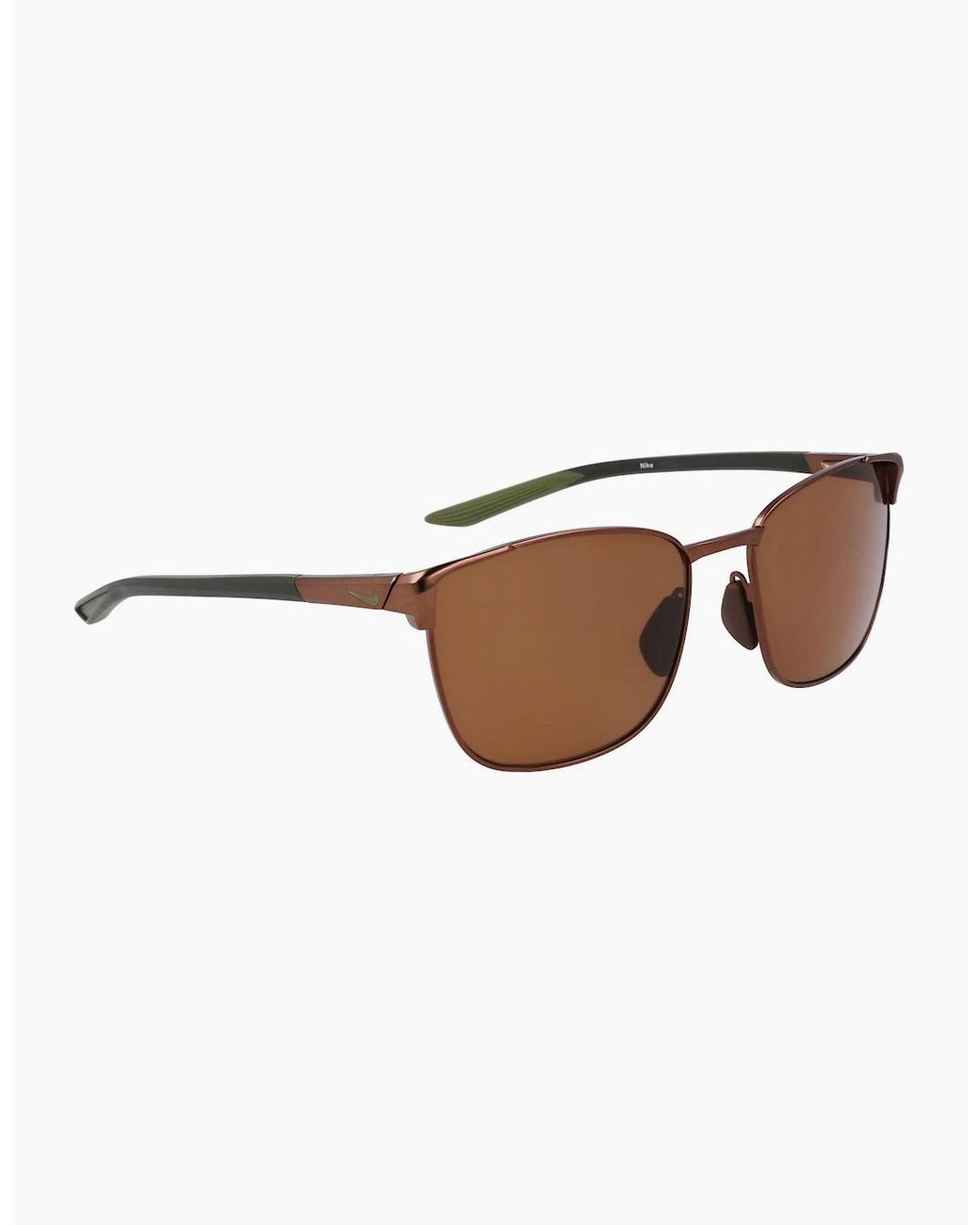 Nike Brown Fusion Square Sunglasses for men