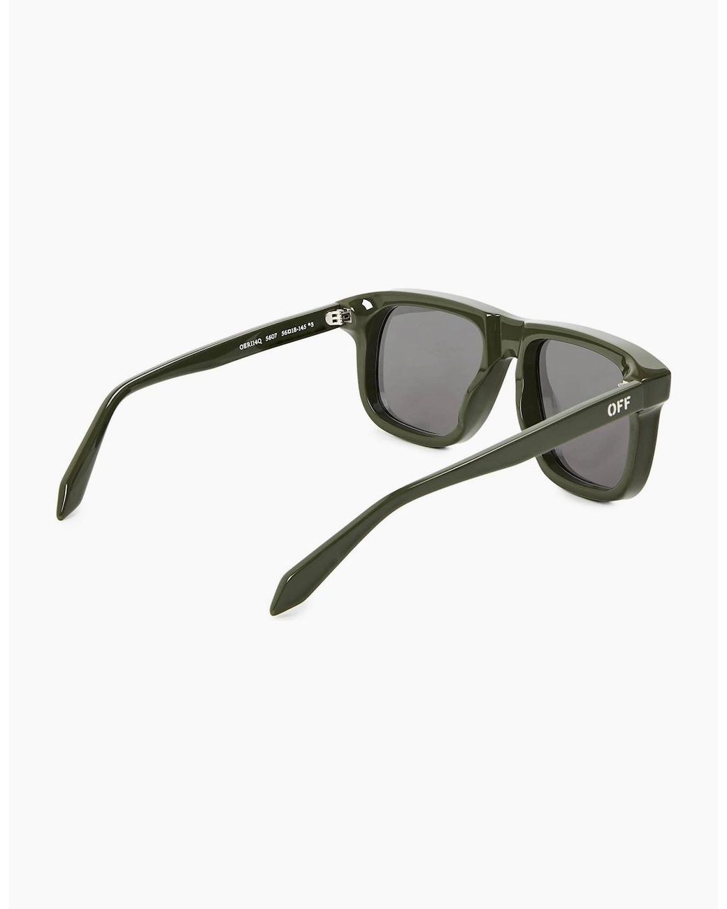 Off-White c/o Virgil Abloh Green Off Clearwater Sungls for men