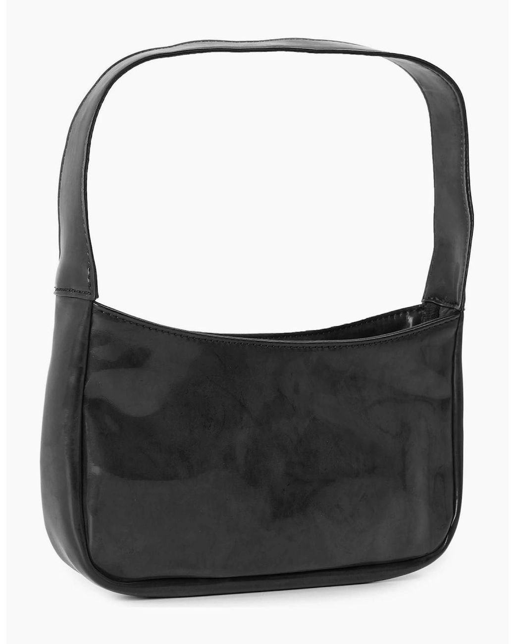 PUMA Black Patent Cat Shoulder Bag