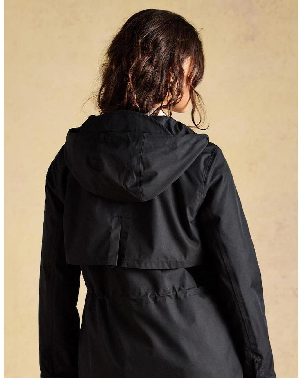Joules Black Portwell Rain Coat