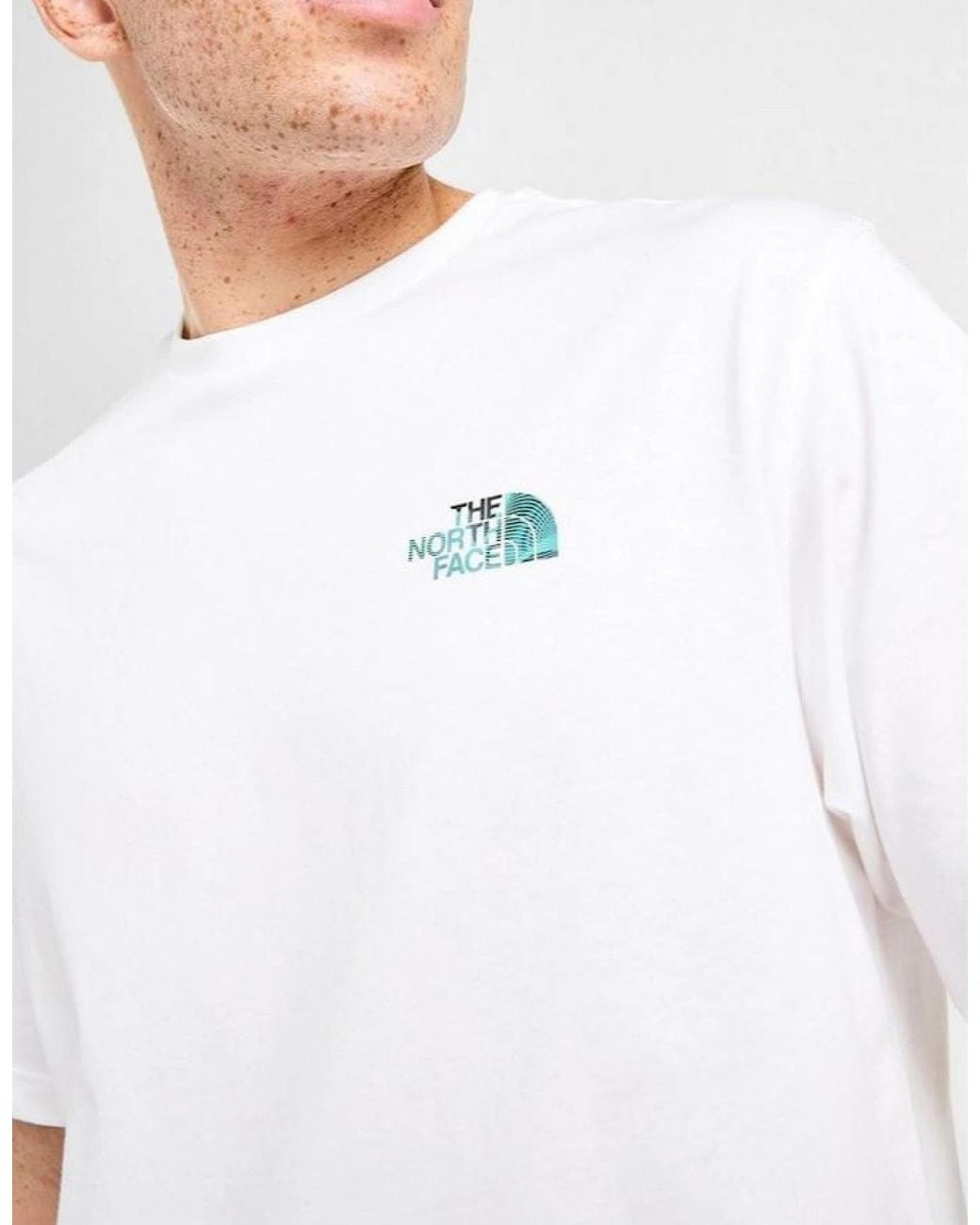 The North Face White Graphic Relaxed Ss for men