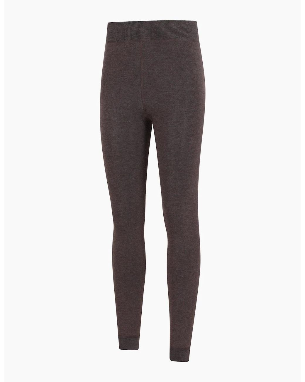 Mountain Warehouse Gray Ladies Fluffy Fleece Lined Thermal Leggings