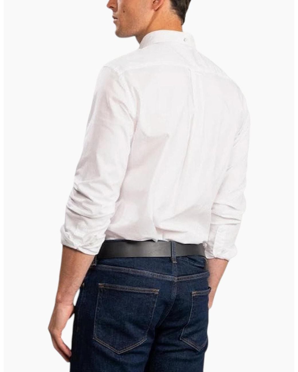 Gant White Oxford Shirts Regular Fit for men