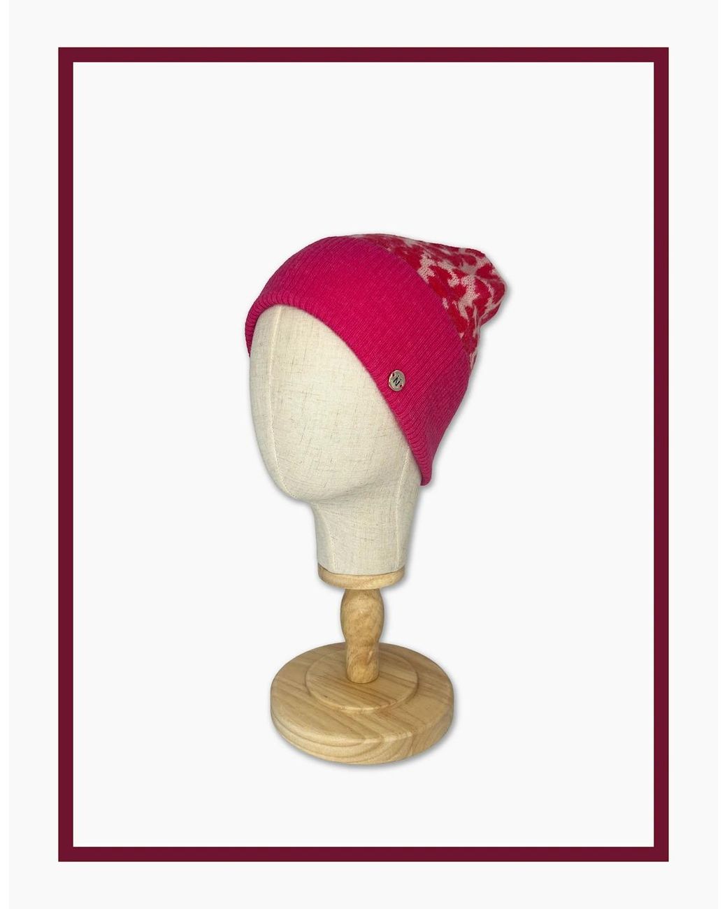 Nooki Design Pink Darcy Leopard Beanie