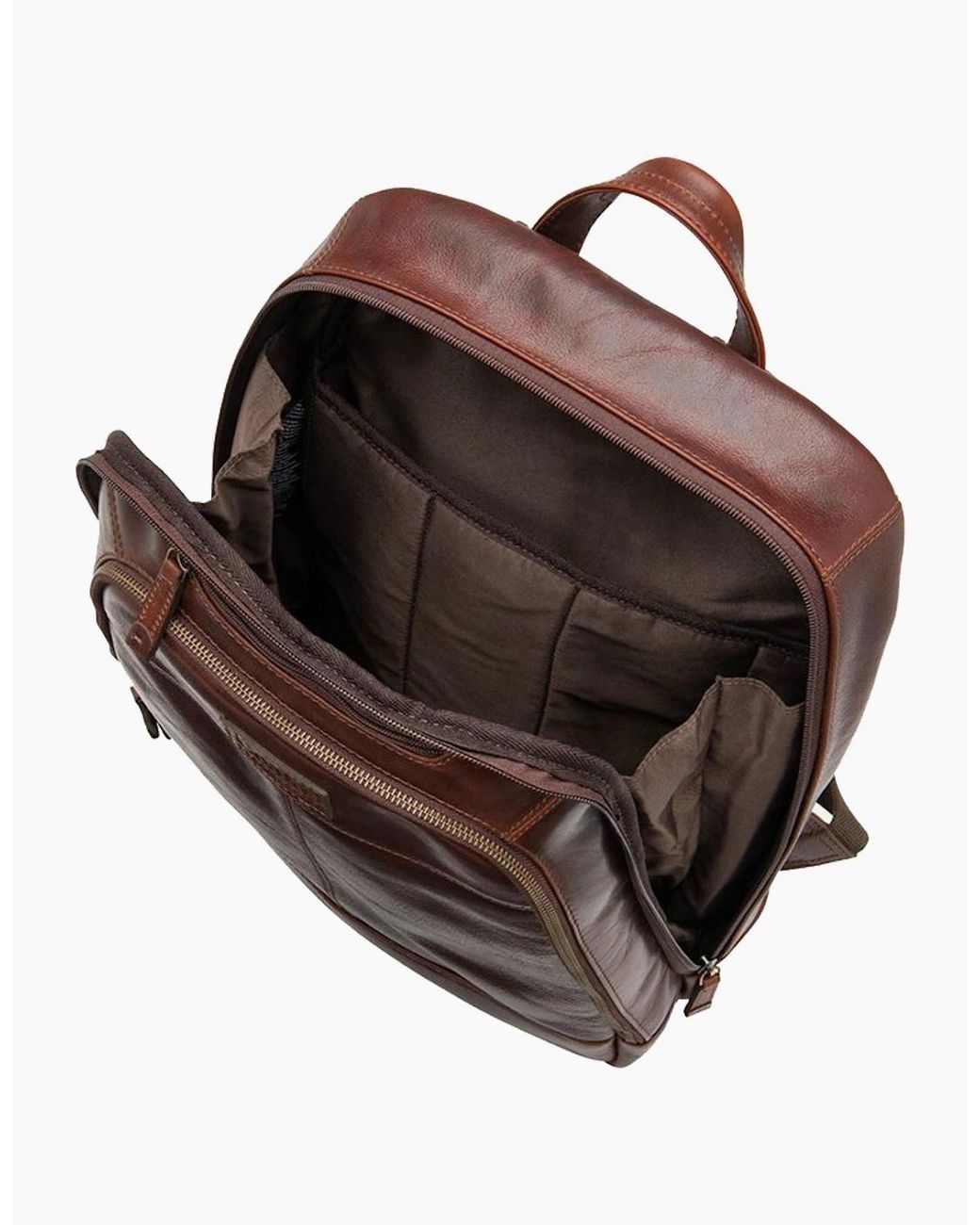 Loake Brown Waterloo Leather Rucksack for men