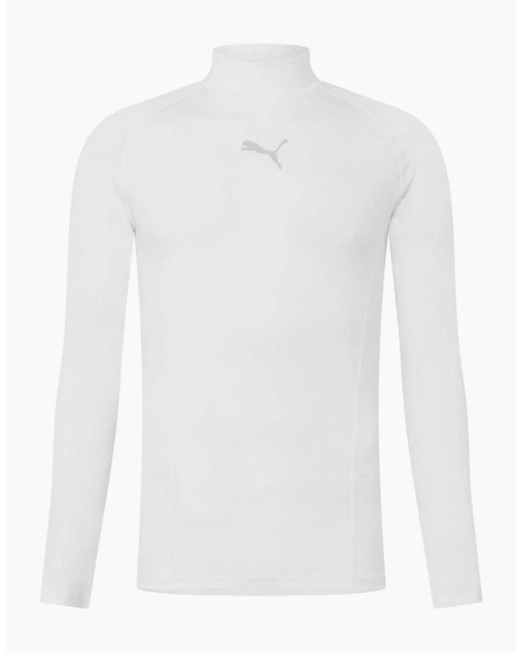 PUMA White Liga Baselayer Tee Ls Warm T-Shirt for men