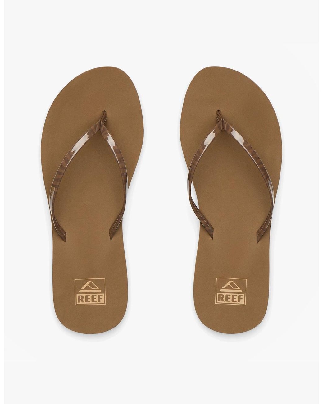 Reef Brown Bliss Nights Toe-Post Sandals Chocolate Stripe
