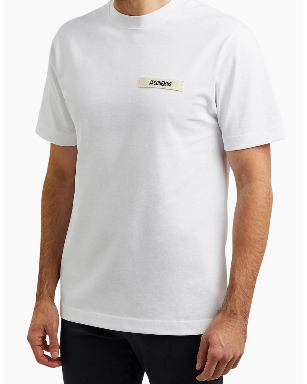 Jacquemus White T-Shirt With Logo for men