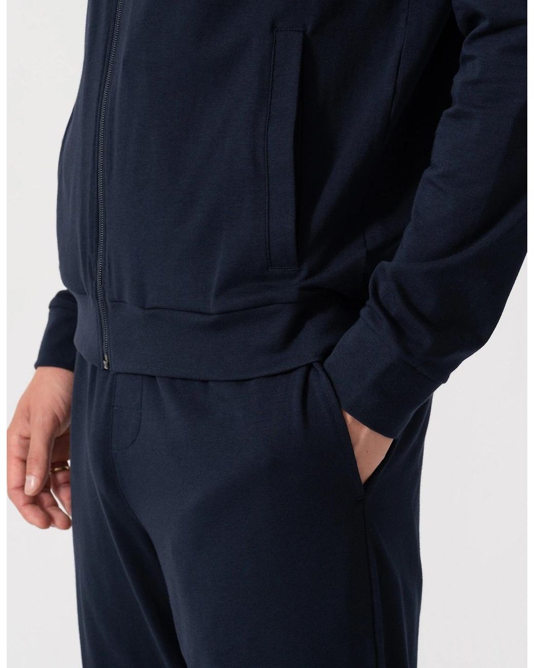 Boss Blue Boss 365 Stretch-Cotton Loungewear Set With Logo Print for men