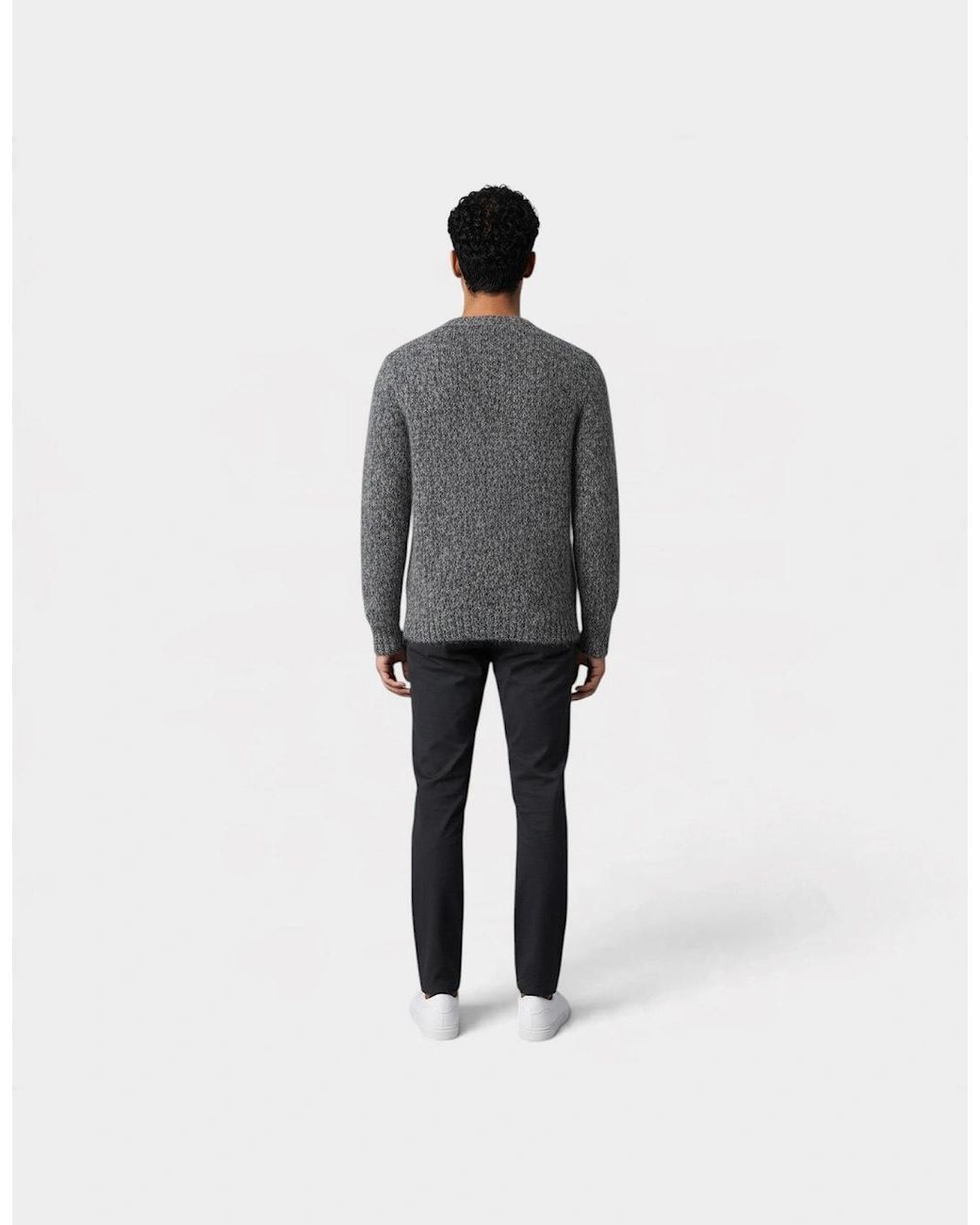 Aimé Leon Dore Gray Cashmere Blend Crewneck Sweater Charcoal Melange