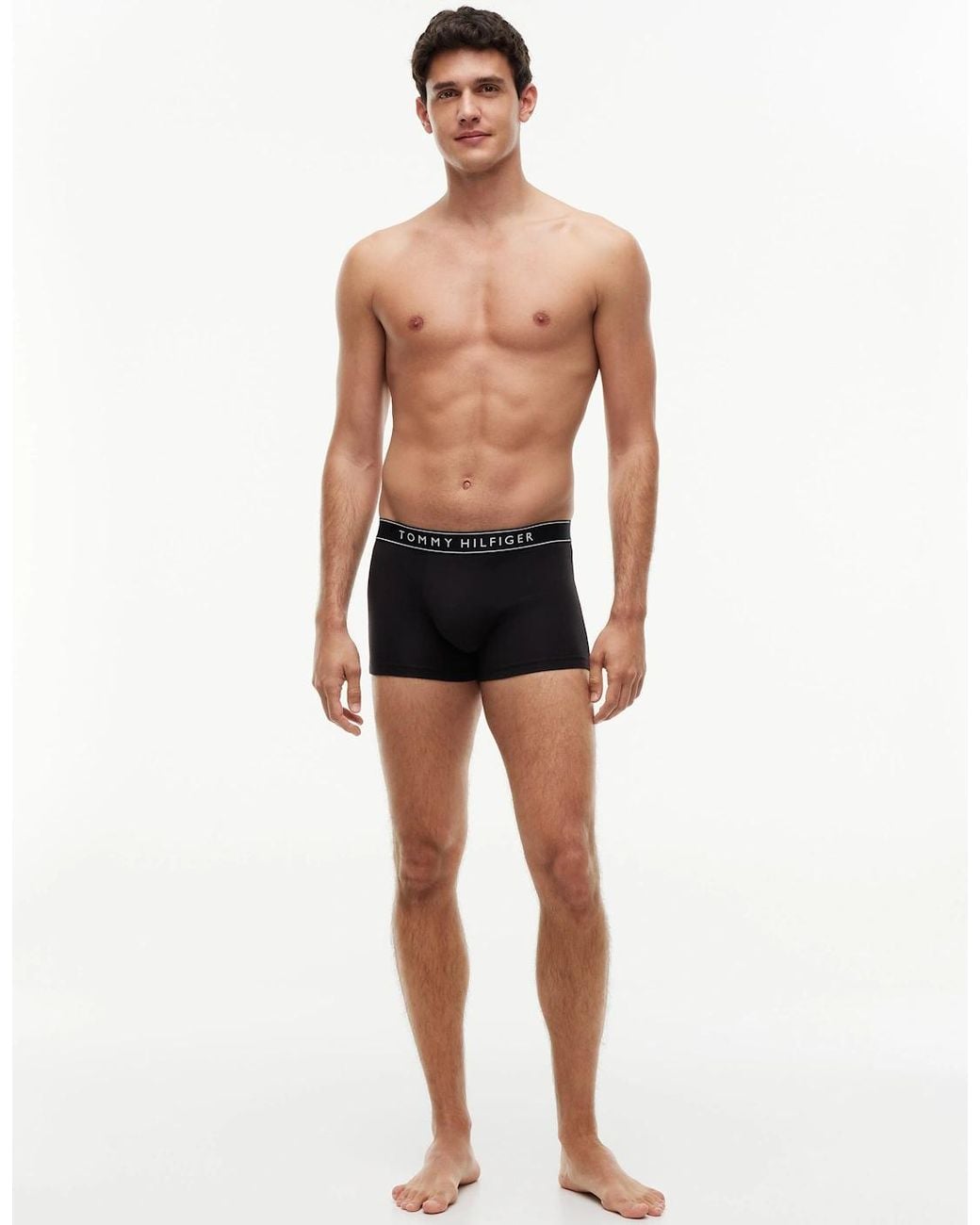 Tommy Hilfiger Blue 3 Pack Waistband Logo Trunks for men