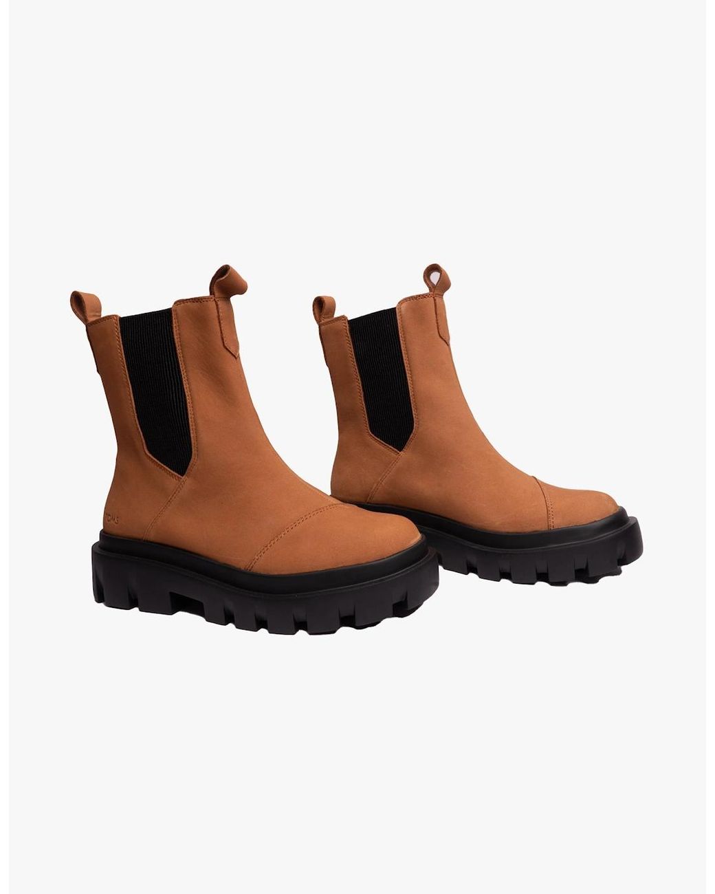 TOMS Brown Rowan Boots Tan