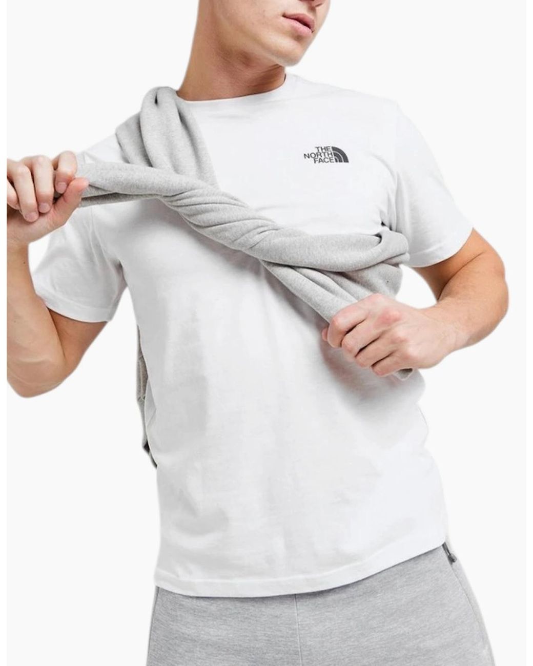 The North Face White T-Shirt T Shirt Simple Dome Sports Cotton Casual Crew Neck for men