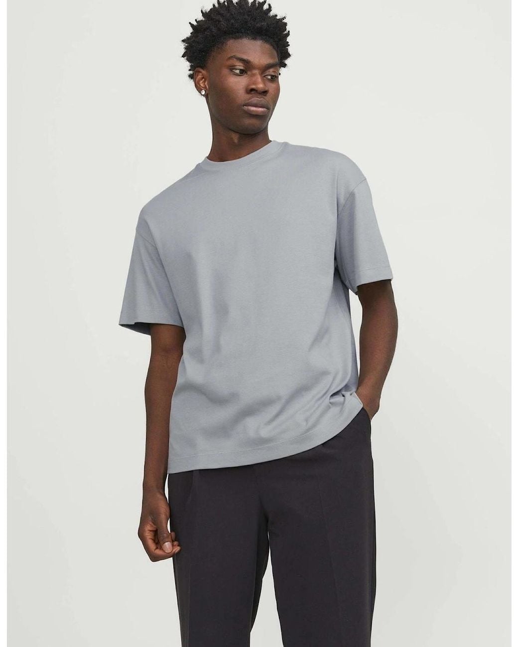 Jack & Jones Gray Edge 220 Gsm T-Shirt for men