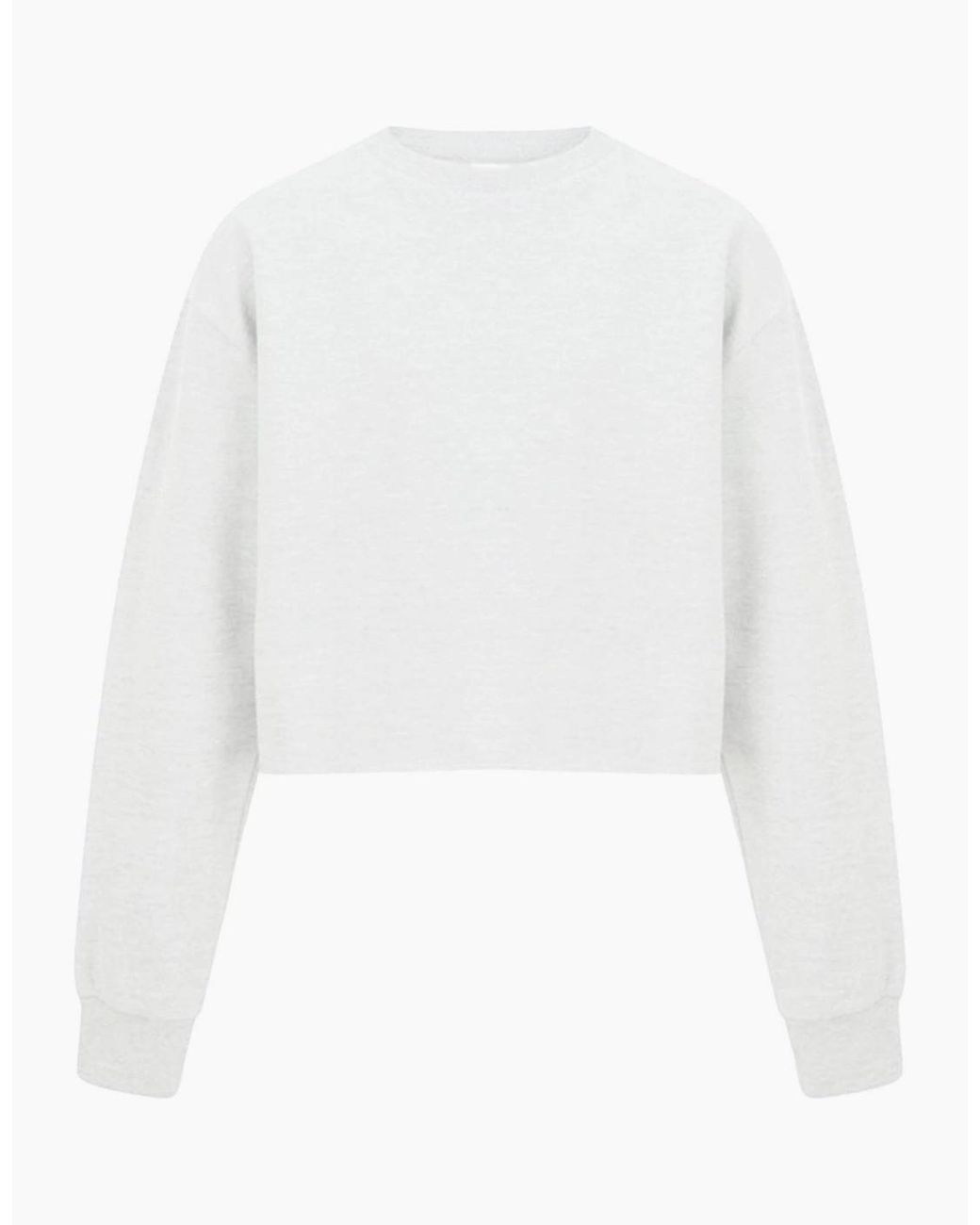 Miso White Cropped Sweatshirt
