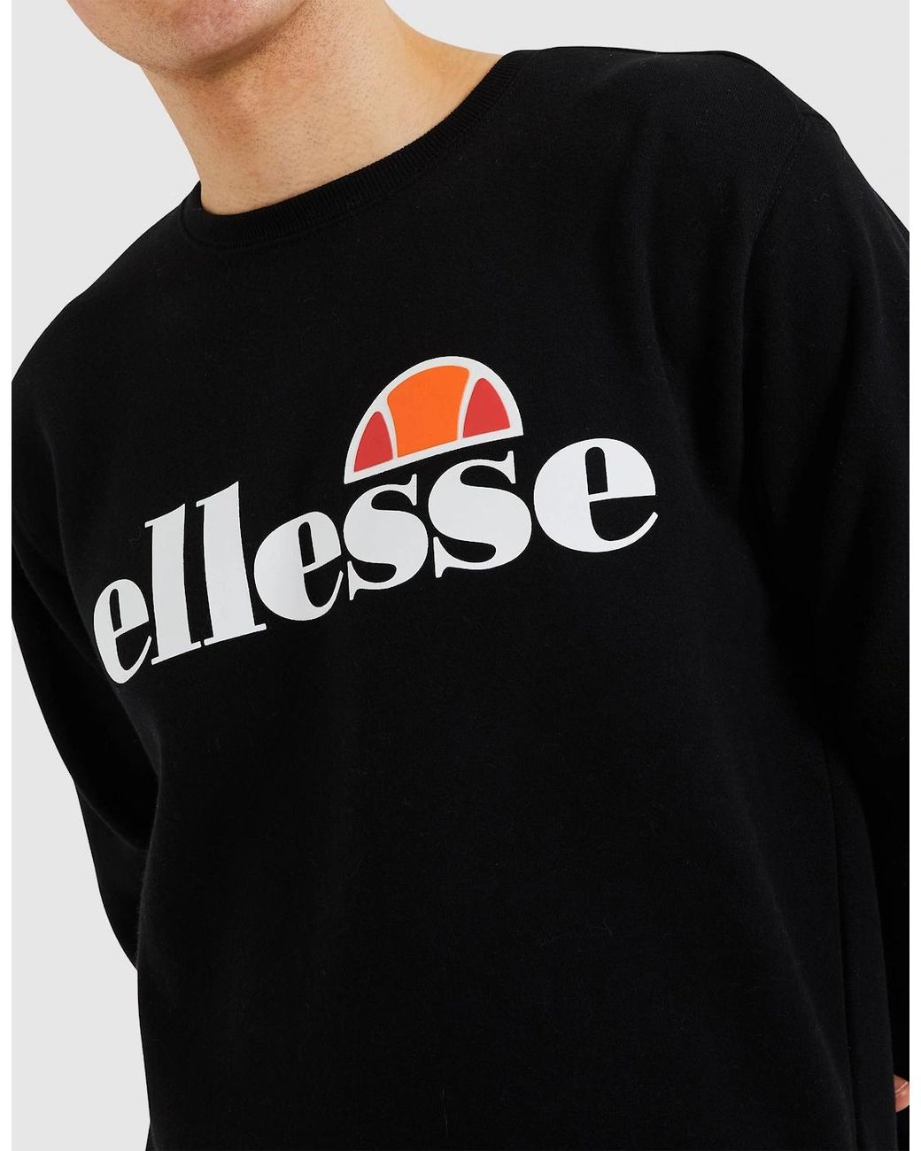Ellesse Black Sl Succiso Sweatshirt for men